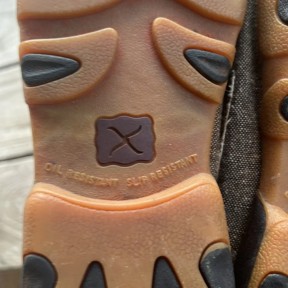 TWISTED X Men's Driving Moc Boat Shoes Eco Dust Size 8 - Picture 8 of 11